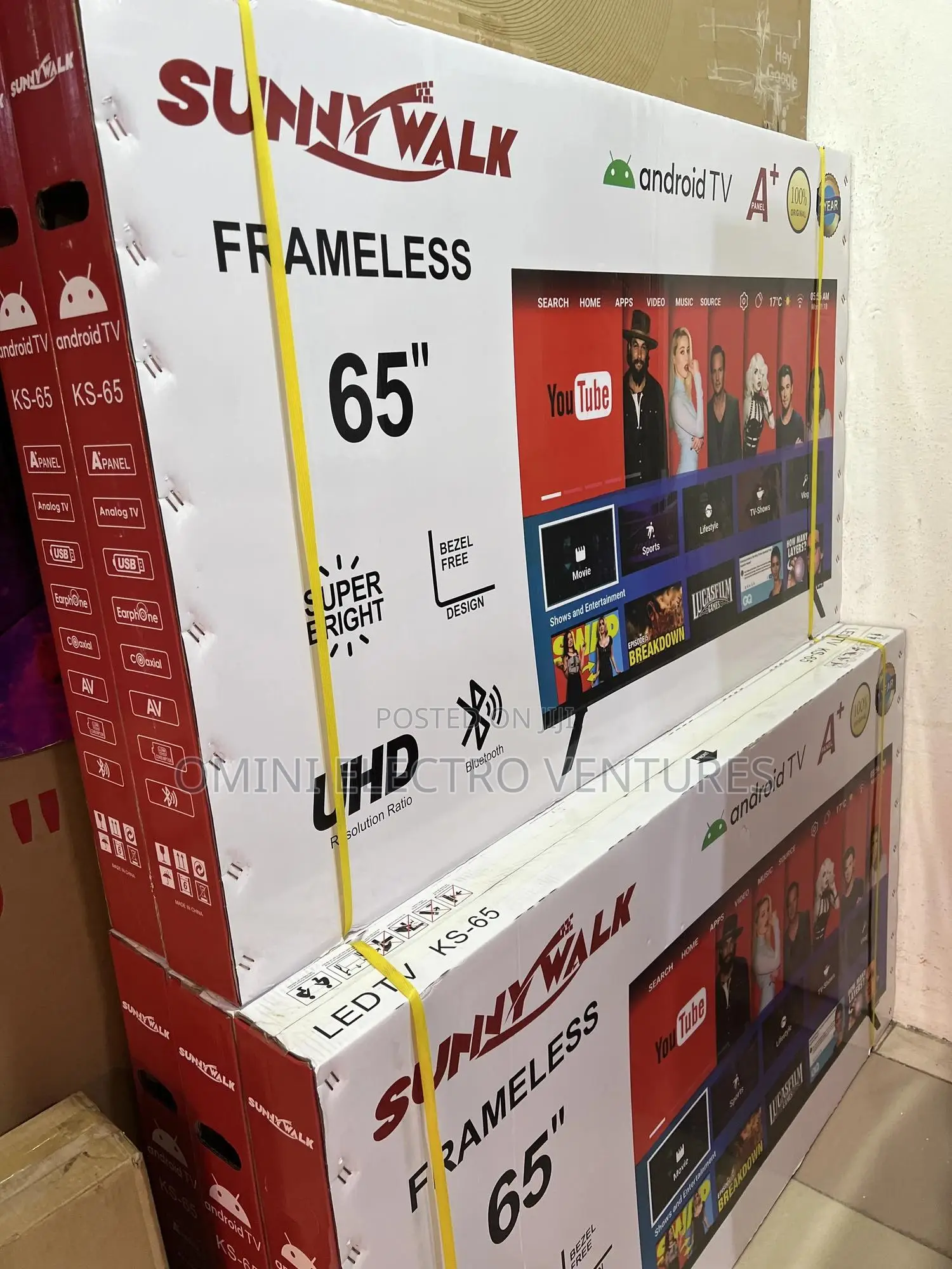 Brand New 65" Sunny Walk Smart Uhd Tv