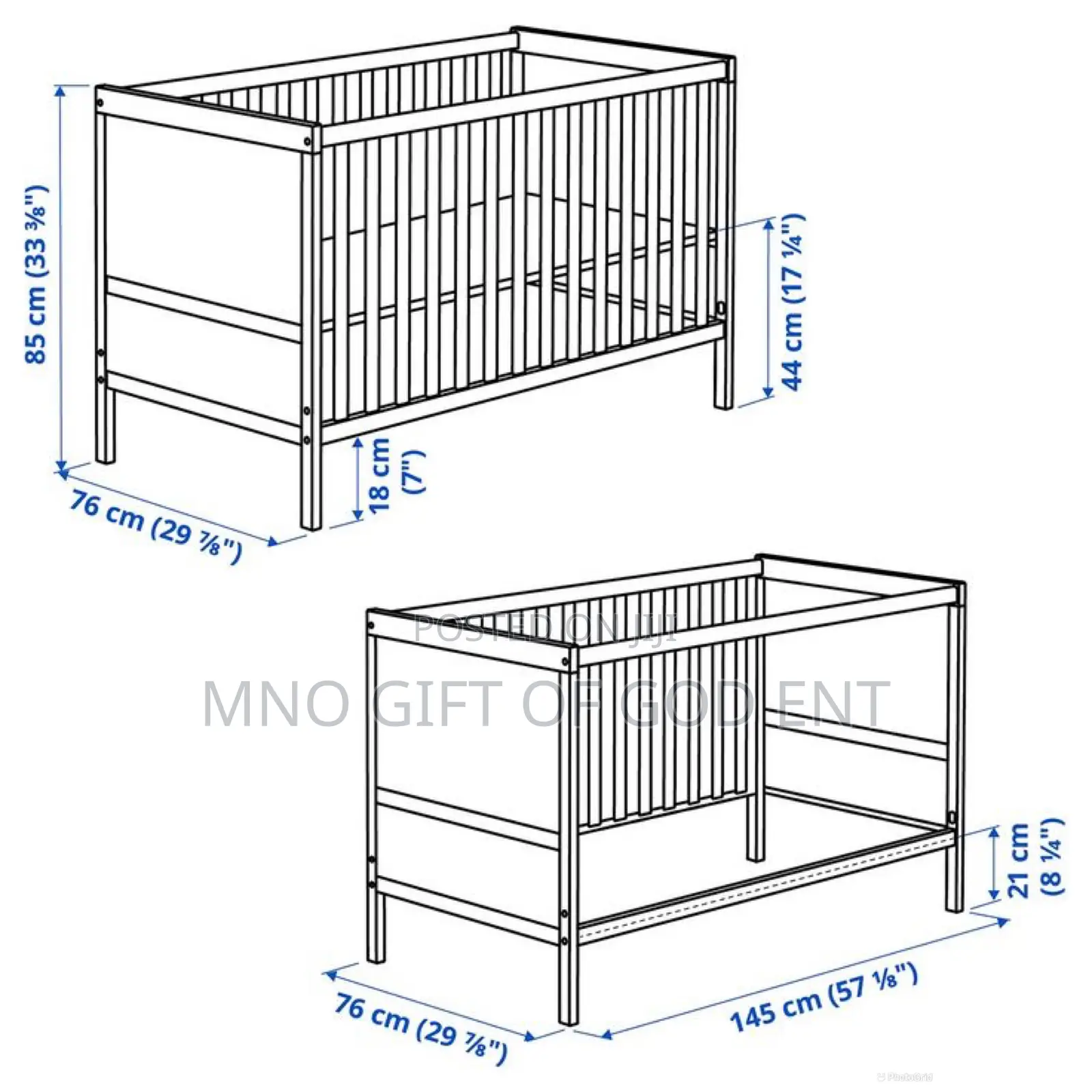 Ikea Sundvik Crib W/Mattress From US