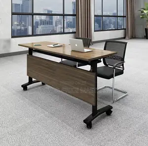 Office / Learning Conference Computer Table With Lock Wheels