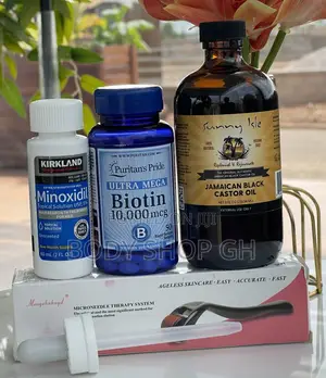 Kirkland Minoxidil + Derma Roller + Roller Beard Growth Pack