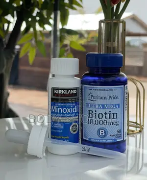 Hair and Hairline Regrowth Set- Kirkland Minoxidil + Biotin