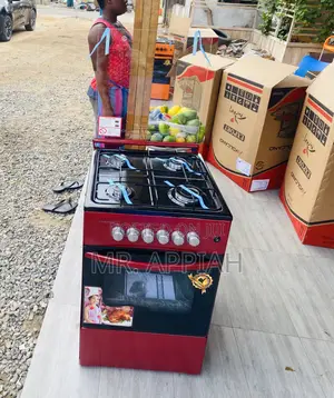 Shop Volcano 50x50 4 Gas Burner With Oven(Red).