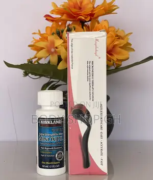 Hairline and Beard Regrowth Pack- Kirkland Minoxidil +Roller