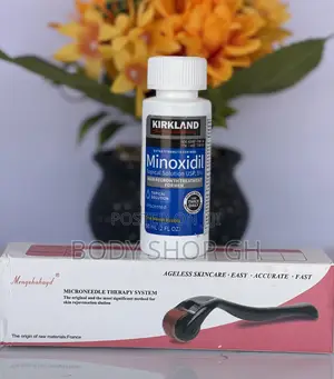 Derma Roller + Kirkland Minoxidil Hair and Beard Growth Set