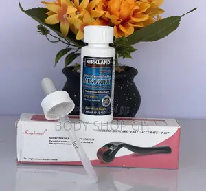 Kirkland Minoxidil + Derma Roller Hair and Beard Growth Pack