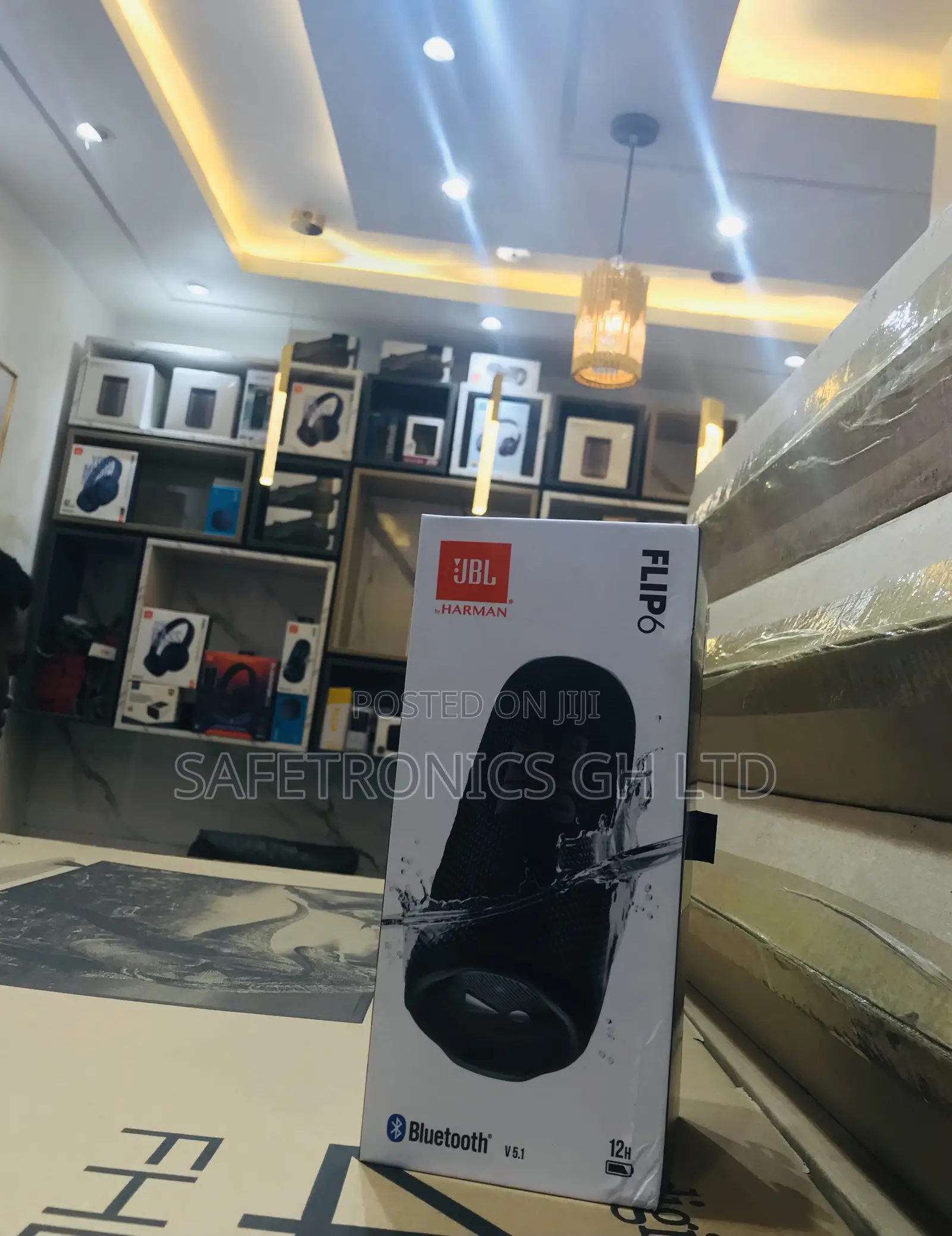 Electric  Bluetooth Wireless JBL Flip 6 Black Speaker