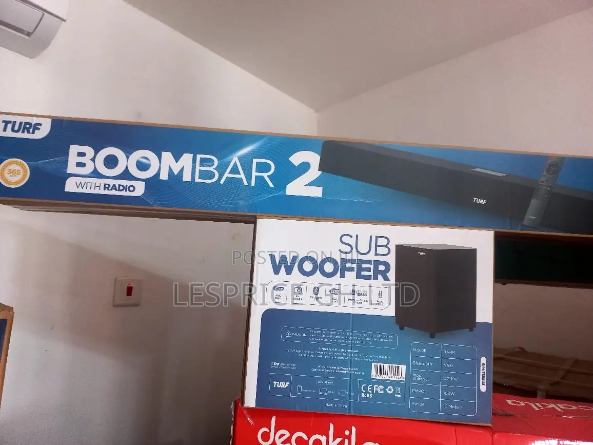 Turf Boom Bar 2 Sound Bar With Subwoofer
