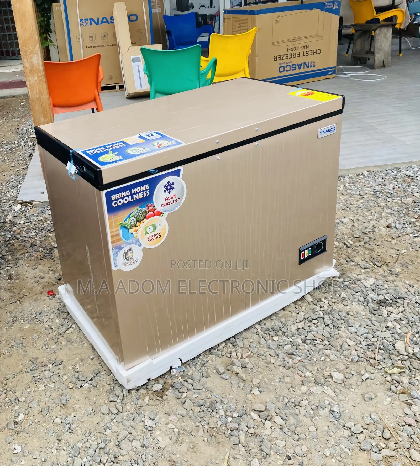 Nasco Single Door Electric Chest Freezer(Nas400fl)288L.