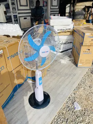 Brand New Power King 18” Rechargeable Electric Standing Fan.