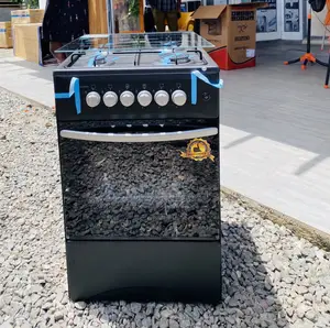 New Volcano 50x50 4 Gas Burner With Oven(Black).
