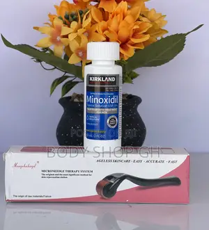 Made in Isreal Kirkland Minoxidil + Derma Roller for Hair
