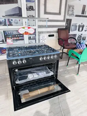 Authentic Sleek Black Shine Oven Rotisserie 5burner 60/90