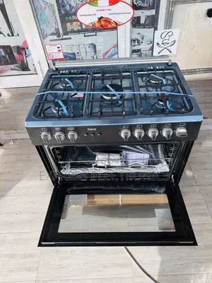 Black Best Gas Cooker Oven Grill 5burner 60/90. 