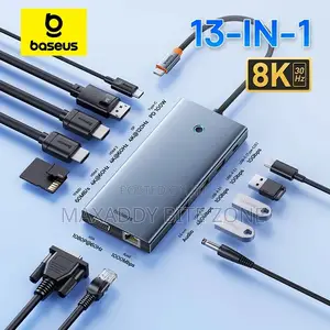 Baseus Usb Type C To Hdmi-compatible Hub Adapter 13-in-1