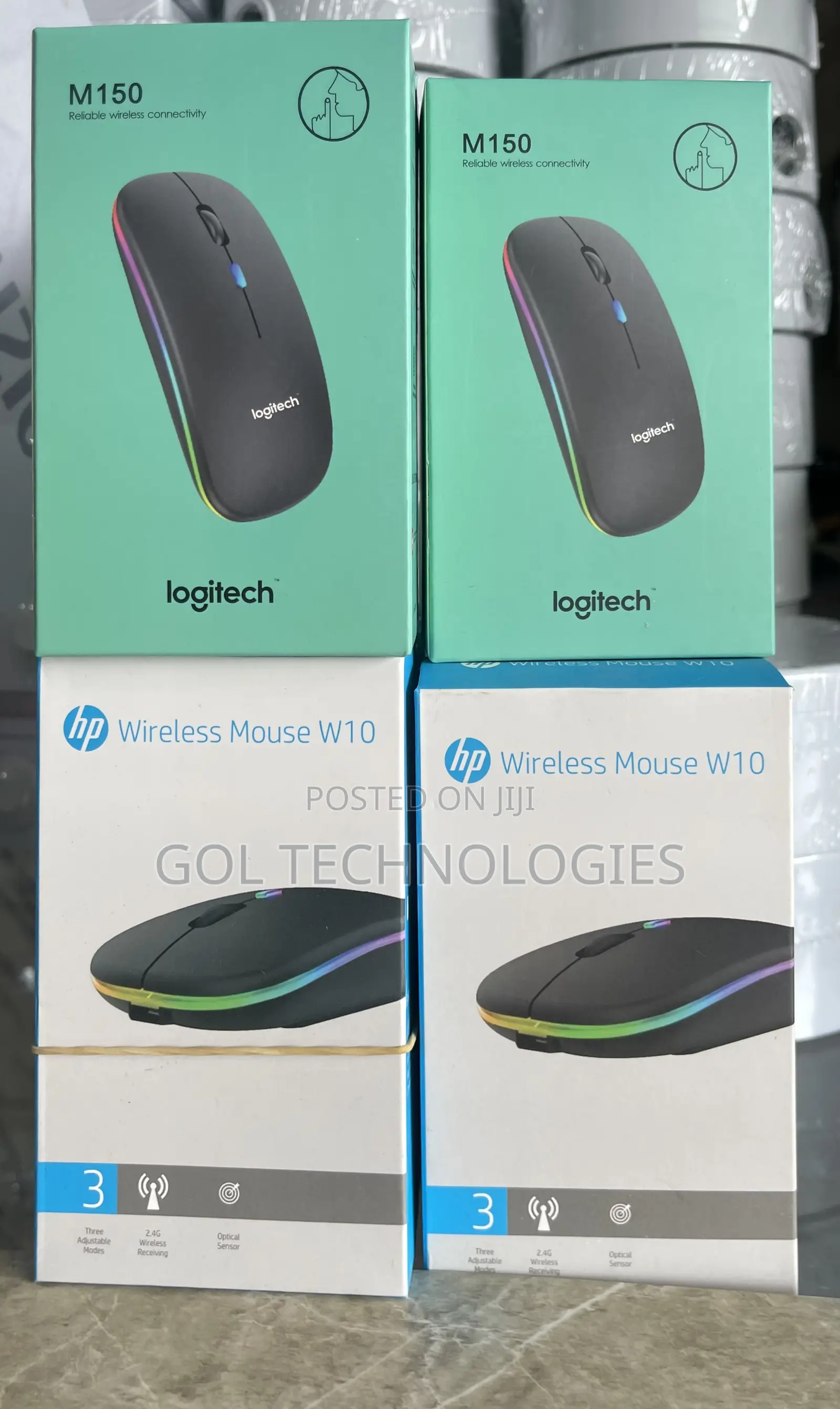 Wireless Rechargeable Bluetooth Mouse Logitech and HP