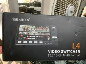 Affordable FEELWORLD L4 Multi Camera Video Mixer Switcher.