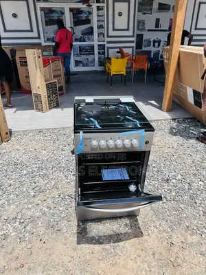 3+1 Stove Gas Electric Cooker Oven Grill Sliver Volcano