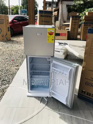 Sleek Nasco Double Door Electric Refrigerator(Gray).