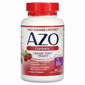 AZO Cranberry Urinary Tract Health, Sugar Free, 100 Softgels