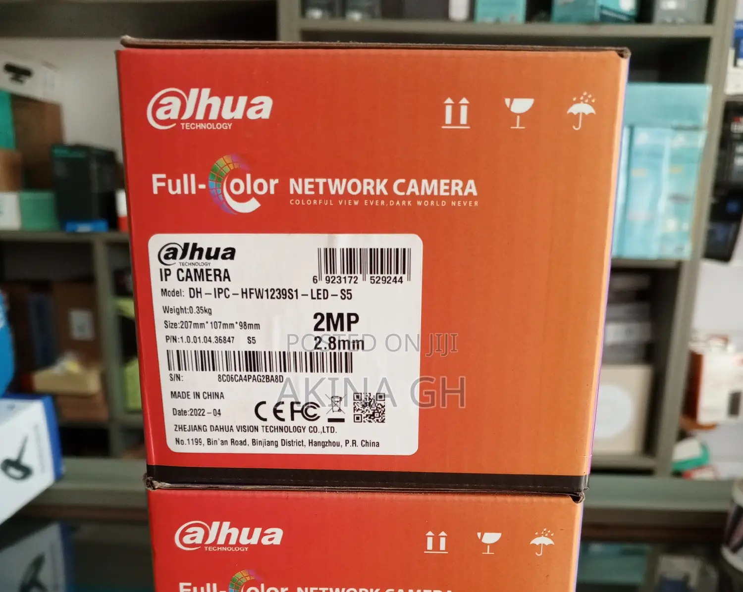 Dahua 2mp Full Color Ip Camera 2.8mm Dh-Ipc-Hfw1239s1-Led-S5