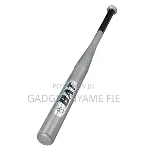 Baseball Bat 30" Anti-Slip Grip -Black / Silver / Red Silver