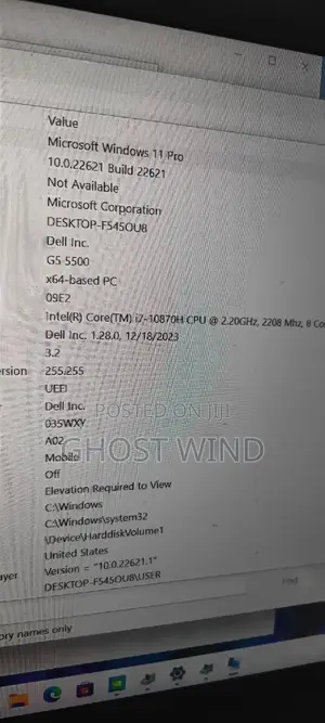 Laptop Dell G5 16GB Intel Core I7 SSD 512GB