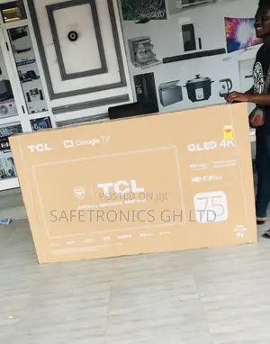 Glossy Qled TCL Black Electric C645 Smart Tv