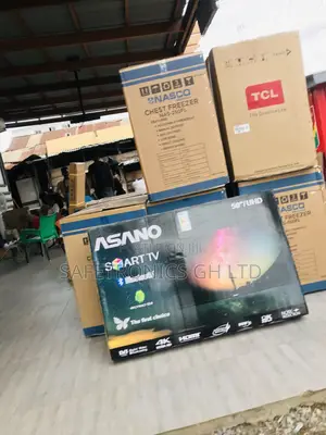 Asano 50 Inches Glossy Led Electric Black Smart Tv