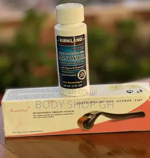 Derma Roller and Kirkland Minoxidil Beard Growth Combo Pack