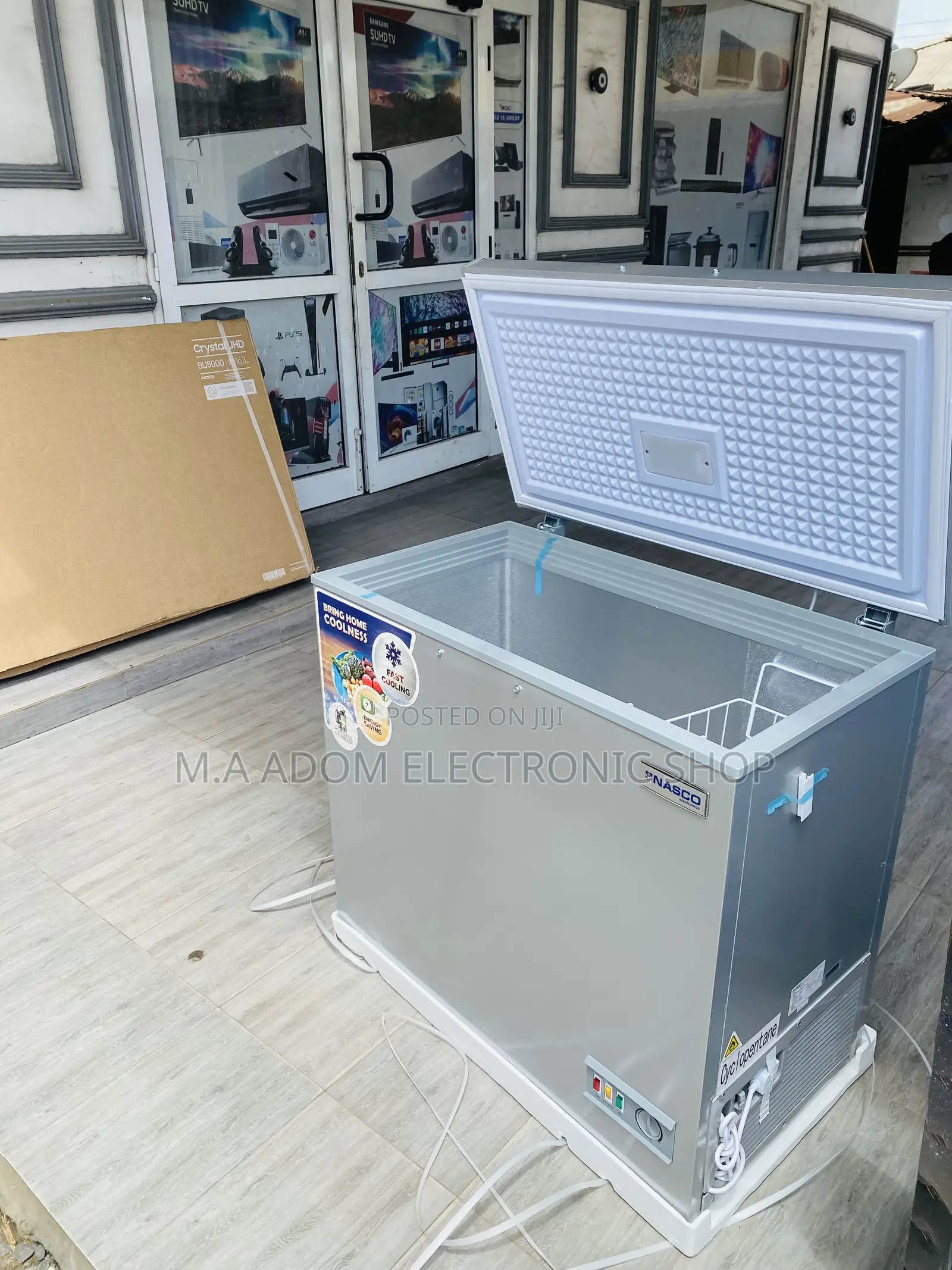 Quality Nasco Single Door Chest Freezer(Nas 250)Gray.