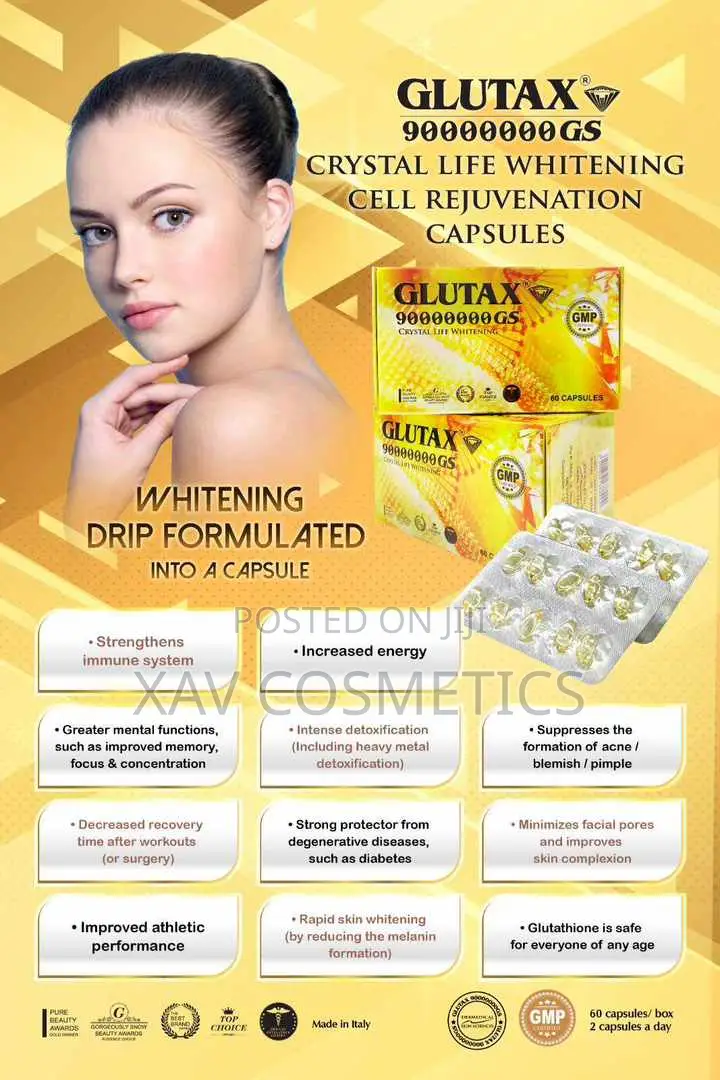 Glutax 90000000GS Crystal Life Whitening Cell Capsules