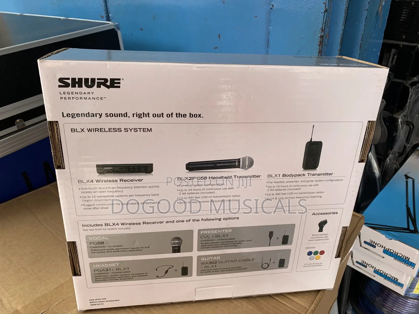 Shure Blx4 Lapel Wireless Microphone(Head/Tie)
