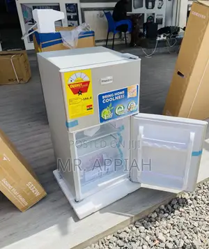 Unique Double Door Nasco Nasf2-120 Table Top Fridge(Gray).