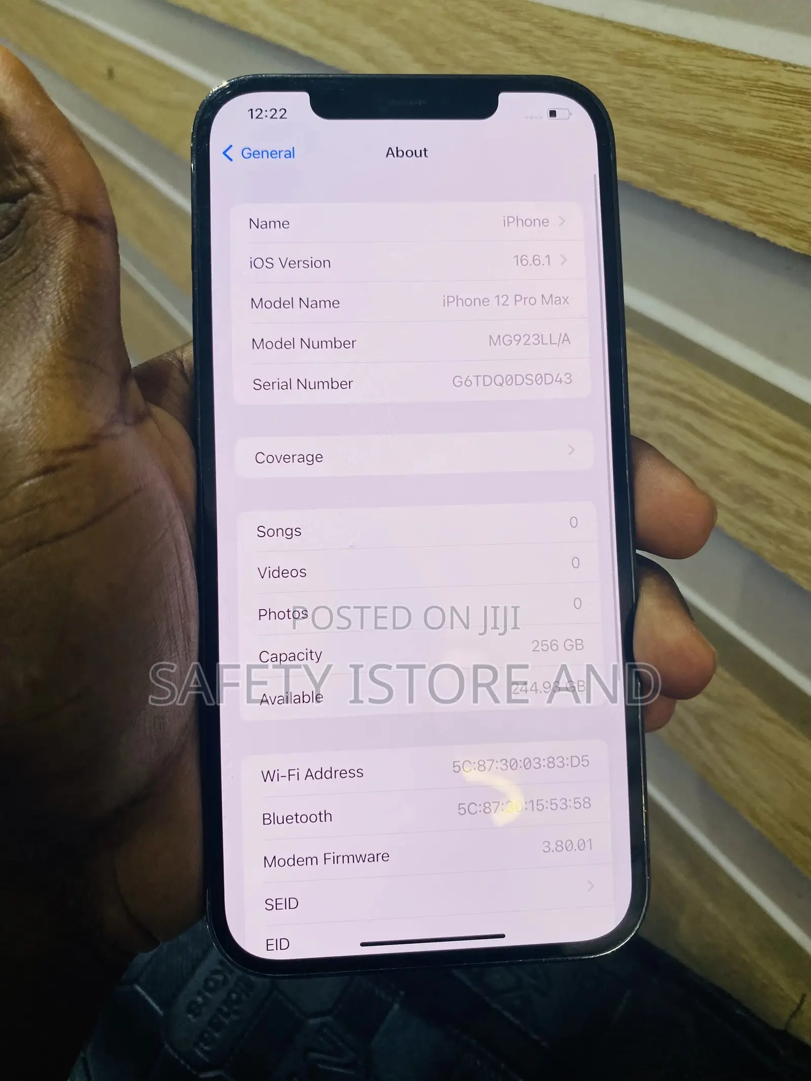 New Apple iPhone 12 Pro Max 256 GB Gray