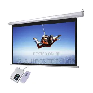 243cm X 243cm Electric Projector Screen With Remote