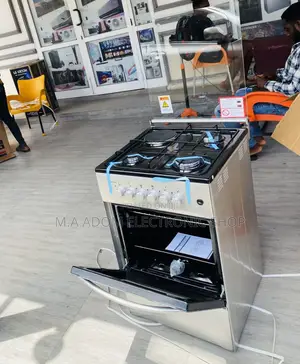 Elegant Volcano 50x50 3 Gas + 1 Electric Cooker(Gray).