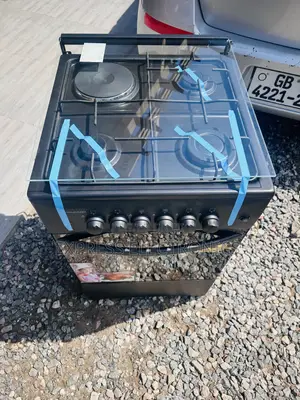 3-1 Stove Gas Electric Cooker Oven Black.