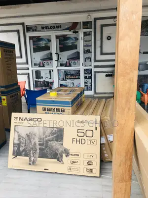 50 Inches Glossy Led Electric Black Nasco Digital Satellite