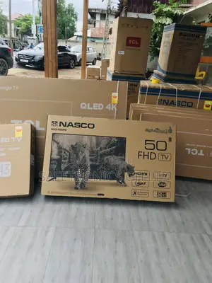 50 Inches Satellite Glossy Led Electric Black Nasco Tv
