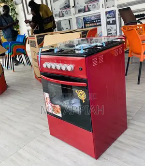 Quality Volcano 50x50 4 Gas Burner With Oven Grill(Red).
