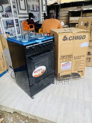 Durable Chigo 50x50 4 Gas Auto Ignition Burner(Black).