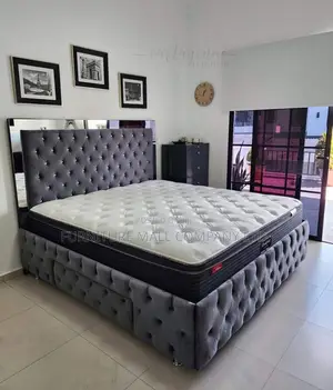 Classic King Size Bed With Mattress . Free Delivery