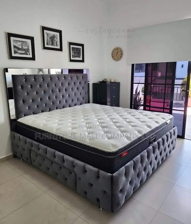 Classic King Size Bed With Mattress . Free Delivery