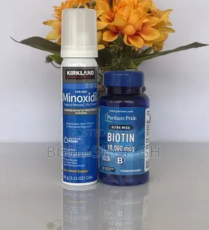 Biotin + Kirkland Minoxidil Foam for Beard and Hair Growth