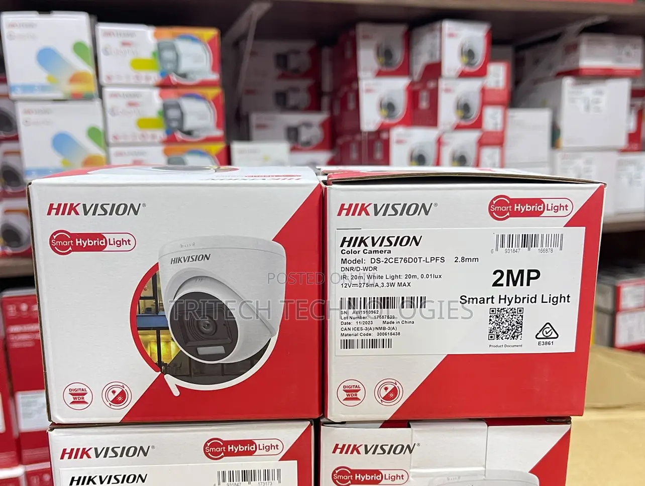 2mp Hikvision Color Vu With Sound Ds-2ce76d0t-LPFS