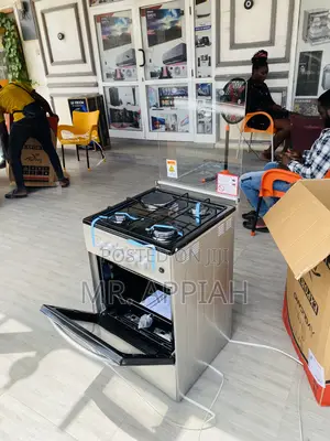 Elegant Gray Volcano 50x50 3 Gas Burner + 1 Electric Cooker