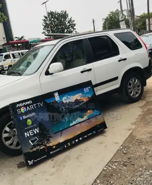 55 Inches Glossy  Led Electric Black Asano Tv
