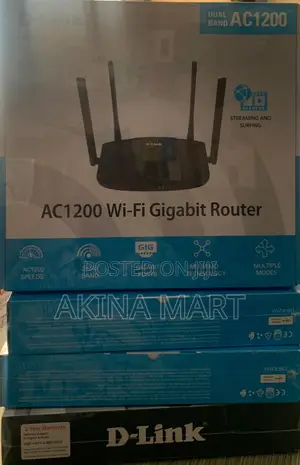 Dlink Dual Band Gigabit Wi-Fi Router AC1200