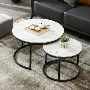 Double Marble Centre Table, Table 2 in 1