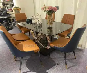 Luxurious and Modern 6 Chair Dining Set
